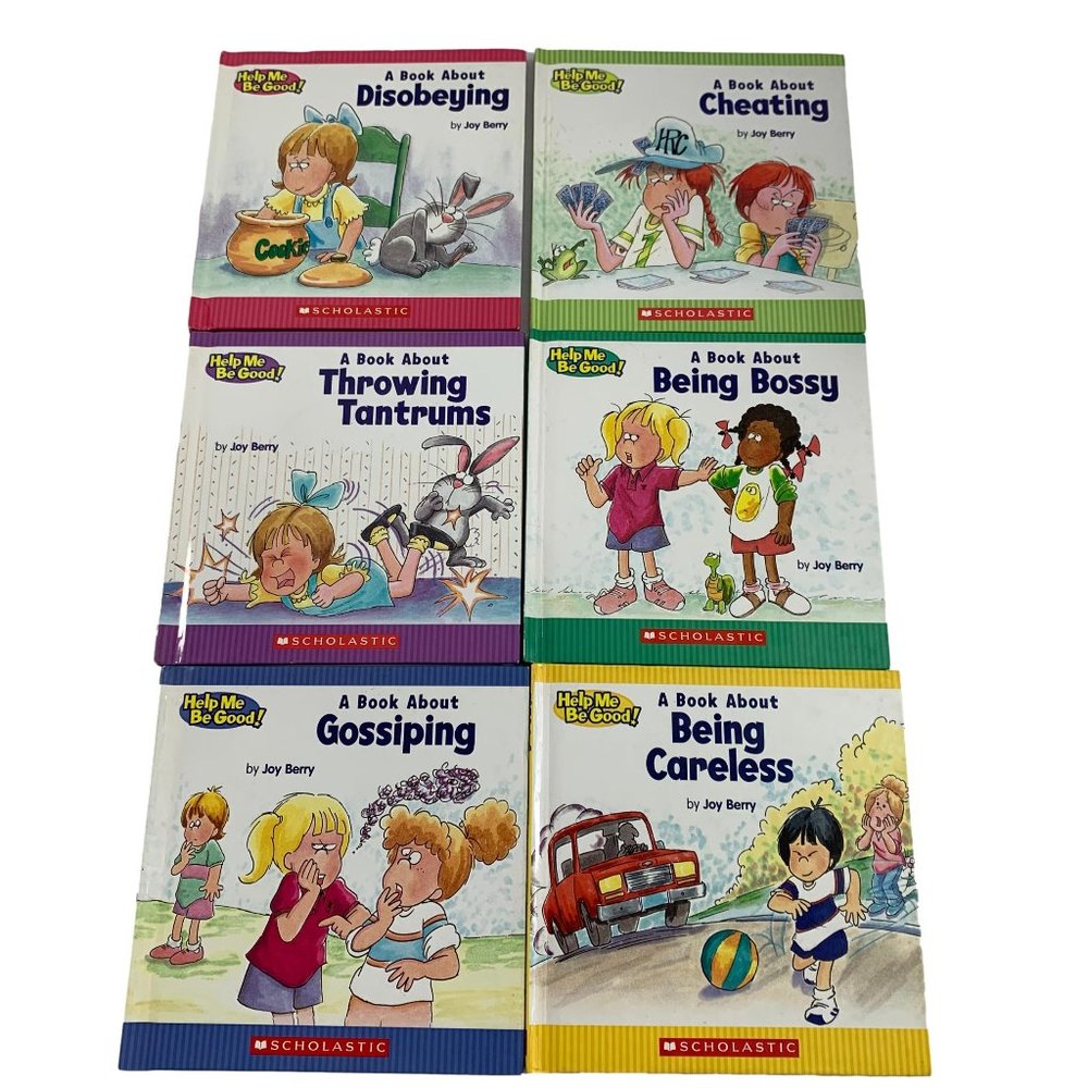 Lot of 6 Help Me Be Good Joy Berry Books Hardcover Children Tantrums Disobeying